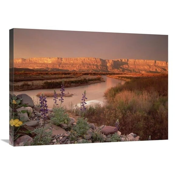 24 x 32 in. Sierra Ponce & Rio Grande, Big Bend National Park, Texas Art Print - Tim Fitzharris