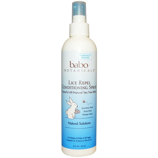 Babo Botanicals Conditioning Spray, Lice Repel Rosemary Mint and Tea