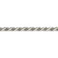 thumbnail image 2 of Sterling Silver 7mm Diamond-Cut Rope Chain (20 X 7) Made In Italy qdc140-20, 2 of 5