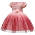 thumbnail image 2 of LOVZFMLL Robe à Volants Sans Manches à Imprimé Fleuri Mignonne pour Filles Tout-Petits, 2 of 9