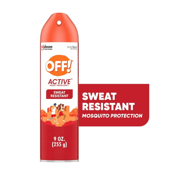 OFF! Active Insect Repellent I, Perspiration Resistant Mosquito Spray, 9 oz