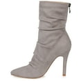 thumbnail image 3 of Journee Womens Markie Back Heel Zip Stiletto Booties, Widths Available, 3 of 10