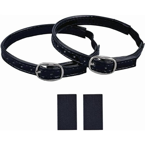 Shoe Straps Detachable Ankle Straps Black High Heel Straps Adjustable Replacement Ankle Straps PU Leather Shoes Belt Shoe Strap with Buckles for Women Girls Holding Loose Heels