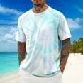 thumbnail image 2 of JAJAHO Mens Crew Neck T Shirt Tie Dye Short Sleeve Graphic Tee Comfort Casual Daily Wear Summer Beach Shirts Soft Tops, 2 of 4