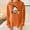 Orange, variant on HOMBOM Womens Pullover Sweatshirt Cute Trendy Crew Neck Long Sleeve Thanksgiving Gray Tops for Women Graphic