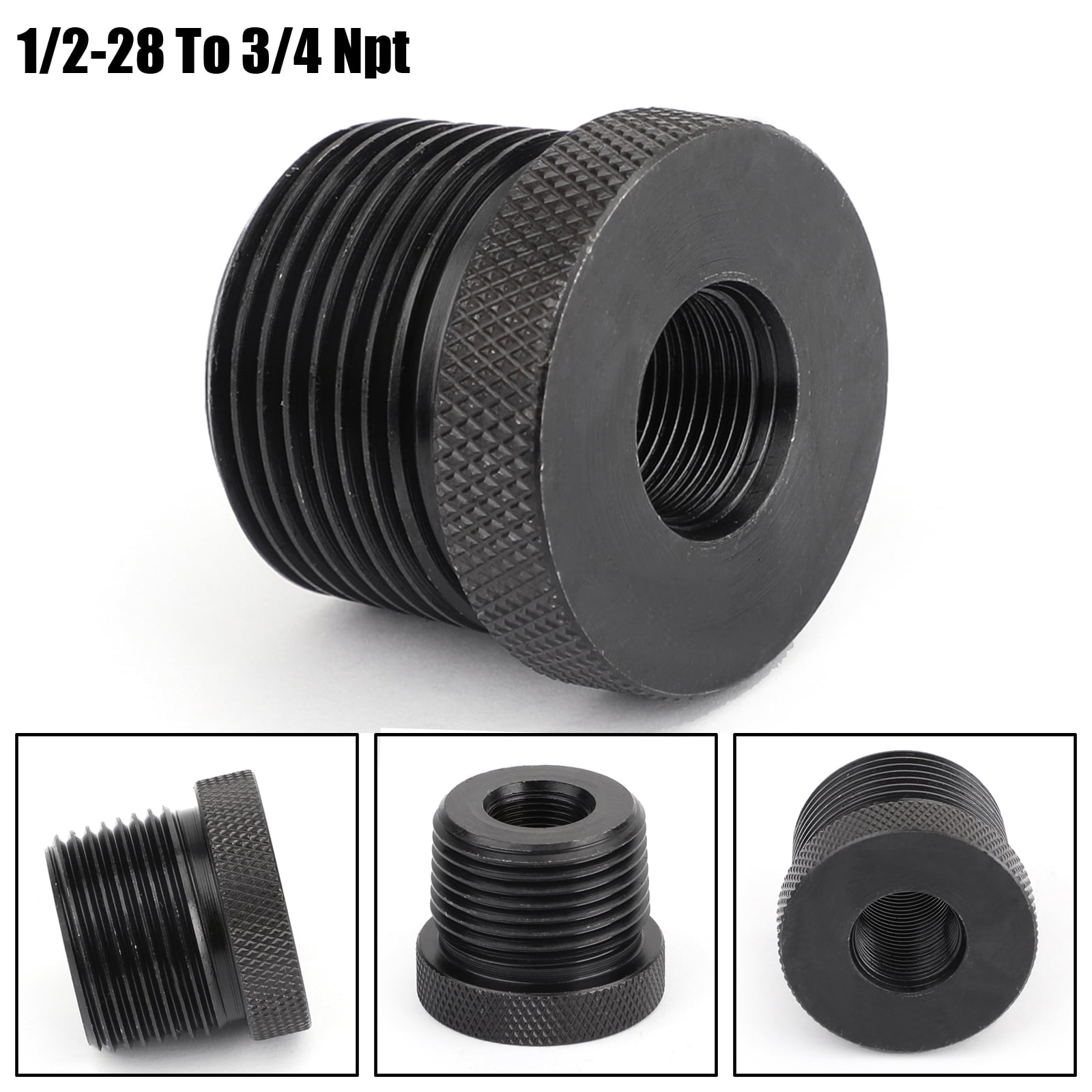 Straight Bolt-on 1/2-28 to 3/4-16 Threaded Adapter Automotive Oil Filter autos