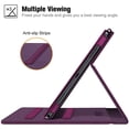 thumbnail image 4 of Fintie Case for Samsung Galaxy Tab A7 10.4'' 2022/2020 Model (SM-T500/T503/T505/T507/T509), Multi-Angle Viewing Smart Stand Back Cover with Pocket, Auto Wake/Sleep, Purple, 4 of 8