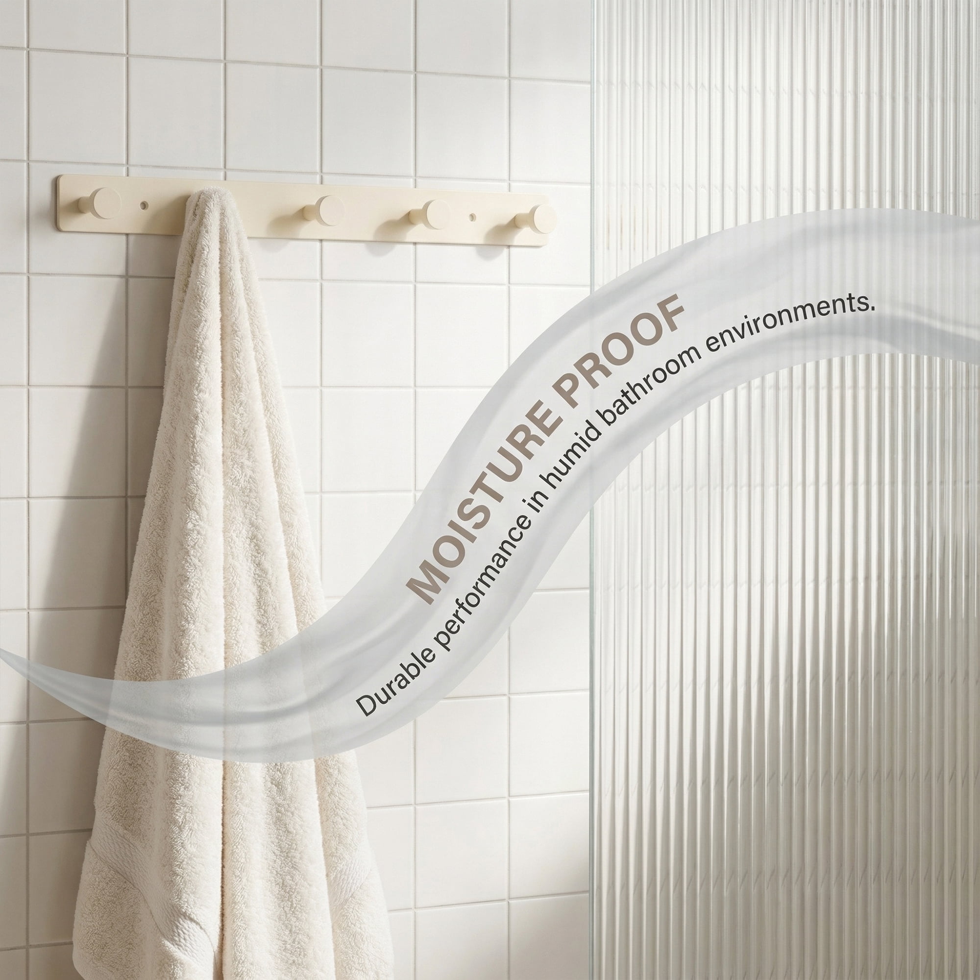 Unique Bargains Coat Rack Wall Mount Aluminum Hook Hat Rack for Entryway White 16.1"x1.2"
