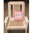 thumbnail image 2 of Carolines Treasures BB7846PW1818 Australian Teamster Donkey Pink Check Fabric Decorative Pillow, 18 x 18 in., 2 of 2