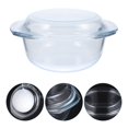 thumbnail image 3 of Glass Casserole with Lid Covered Glass Casserole Dish with Handles Microwave Safe Glass Bowl, 3 of 6
