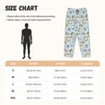 thumbnail image 4 of Picia Rabbit Burger Coffee Womens Soft Woven Cotton Elastic Waistband Sleep Pajama Pant Lounge Sleep Pant With Pockets And Drawstring-Small, 4 of 9