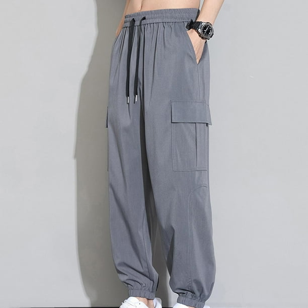Pantalones largos para hombre, informales, diarios, para exteriores, playa, transpirables