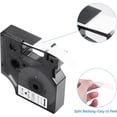 thumbnail image 2 of GFDYREE 5-Pack Label Maker Tape, Compatible Label Replacement for DYMO D1 Labels Tape 45013 Refill, Black on White, 1/2 inch x 23’ (12mm x 7m) for DYMO LabelManager 160 210D 280 360D Label, 2 of 7
