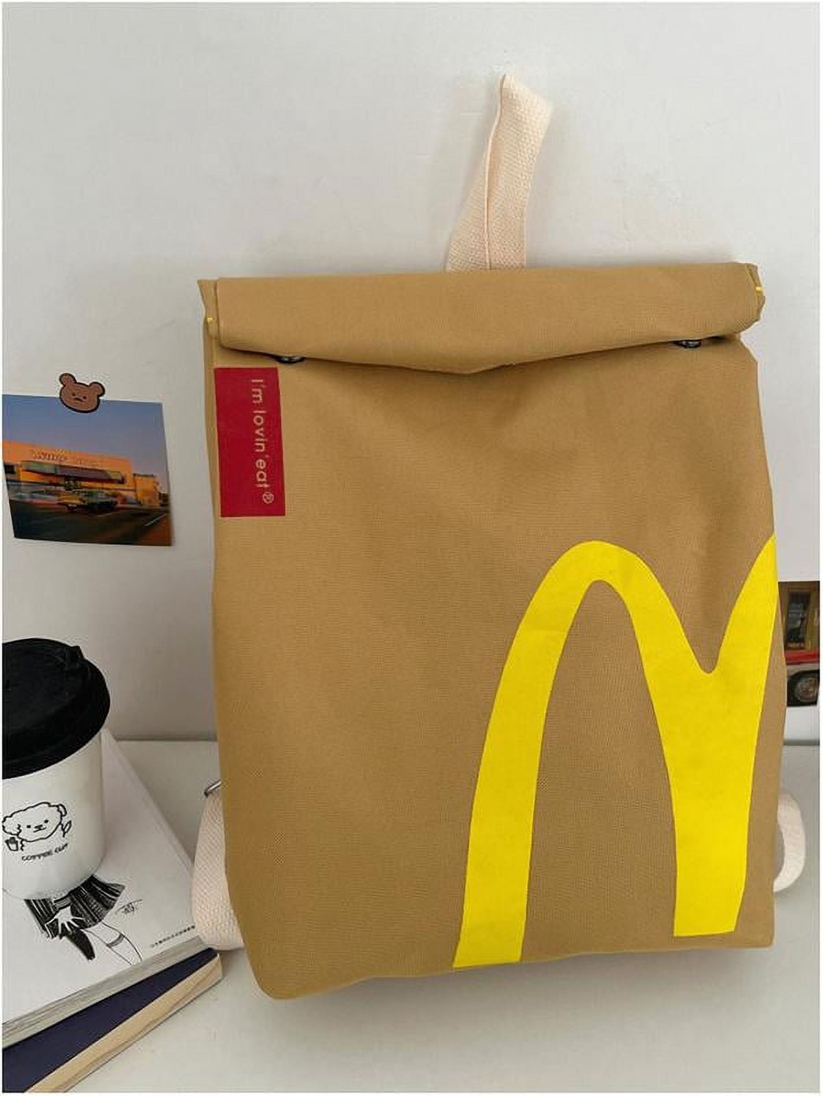 OWLCE McDonald's Backpack Lightweight Knapsack Crossbody Shoulder Bag for Women Men