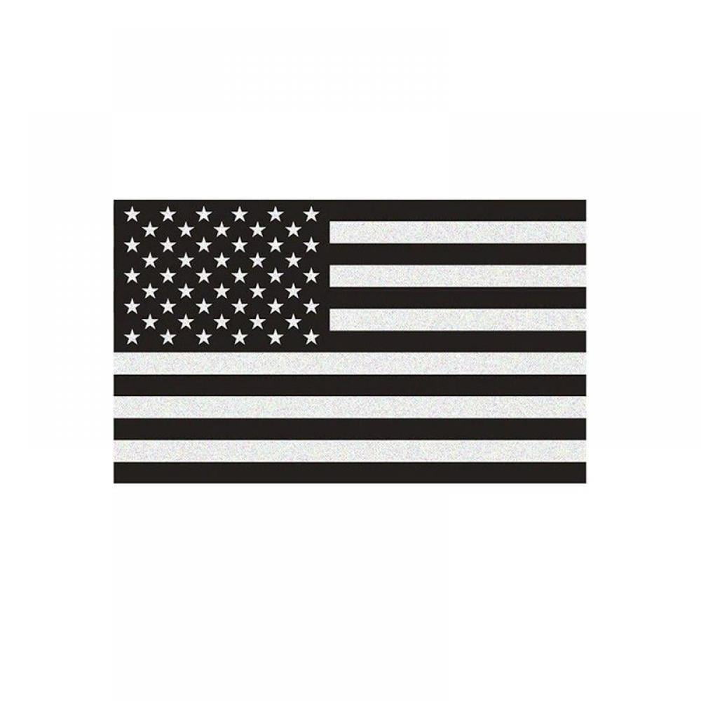 Reflective Subdued American Flag Sticker 3" X 5" Tactical Military Flag USA D... 