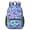 Butterfly and Blue Purple Pattern, variant on Butterfly and Blue Purple Pattern 17" Waterproof Oxford School Backpacks for Teens, S-Shape Padded Straps, for School, Travel, Hiking, Camping