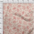 thumbnail image 3 of oneOone Viscose Chiffon Pink Salmon Fabric Asian Floral Dress Material Fabric Print Fabric By The Yard 42 Inch Wide, 3 of 4