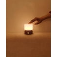 thumbnail image 2 of Temporizador, regulador de intensidad, recargable para niños y adultos, perfecto para el cuidado del bebé, uso en la mesita de noche y en la mesa - Luz de noche LED con vetas de madera de, 2 of 5