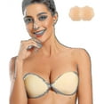 thumbnail image 1 of Adhesive Bra Strapless Sticky Silicone Bra Push Up Invisible Reusable Backless Bra For Women R, 1 of 5