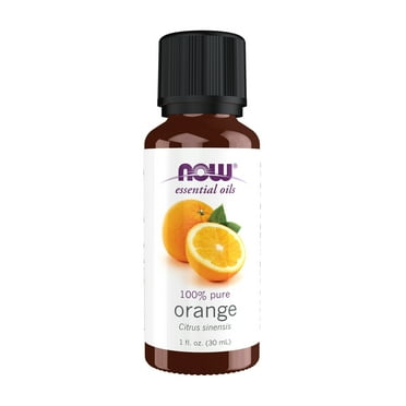NOW Essential Oils, Orange Oil, Uplifting Aromatherapy Scent, Cold Pressed, 100% Pure, Vegan, Child Resistant Cap, 1-Ounce