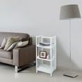 thumbnail image 5 of Casual Home 3 Shelf 14 Inch Folding Office Room Wood Furniture Bookcase, White, 5 of 12