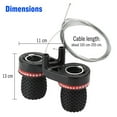 thumbnail image 2 of Bicycle Shift Levers Mountain Bike Handlebar Grip Handle Gear Shifter Set, 2 of 11
