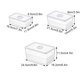 thumbnail image 3 of Matsuzay Caja de drenaje de calidad alimentaria para verduras y frutas sellada para frescura, caja gruesa, temporizador corporal no tóxico Cocina y Comedor Talla pequeña, 3 of 6