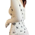 thumbnail image 4 of FAROOT T-shirt à Manches Longues d'Halloween pour Femmes, Imprimé Crâne Col Rond Ajusté, S/M/L, 4 of 9