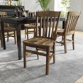 thumbnail image 3 of BizChair School House Back Antique Copper Wood Restaurant Chair, 3 of 9