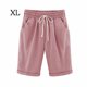 thumbnail image 1 of Pantalones cortos Cintura elástica Pantalones cortos sueltos Mujer Trajes de verano, Rosa, XL Noticed AP002089-33, 1 of 6