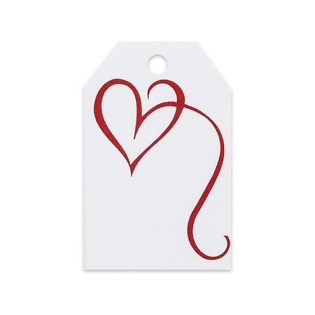 - Fancy Heart Gift Wrap / Gift Bag Tags -25pack
