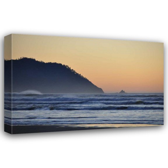 Logan Thomas 18x13 Gallery Wrapped Canvas Wall Art Titled - Ocean Sunset II