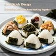 thumbnail image 4 of 6 in 1 Onigiri Mold, Triangle Rice Ball & Sushi Maker Set with 6 Cavities, Anti-Stick Food Grade PP for Picnic, Bento & Daily Use, Compact Design for Easy Storage, 4 of 7
