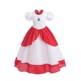 thumbnail image 1 of Vestido de princesa con mangas de burbuja cosidas con encaje, vestido infantil, lindo y exquisito vestido para niñas, 1 of 5