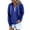 Blue, variant on WTOBBY Women's Solid Color Cable Knit Hoodie, Drawstring Casual Pullover, Soft Fleece Lined Sweatshirt with Front Pocket for Hands Warming Comfort,Black L