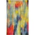 thumbnail image 1 of Unique Loom Lyon Collection Tapis Moderne Abstrait, 5 x 8 Pieds, Multi/bleu, 1 of 2