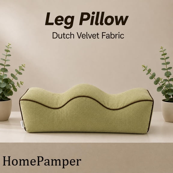 HomePamper  Ergonomic Leg Wave Shaped Pillow, 22*7*7 in