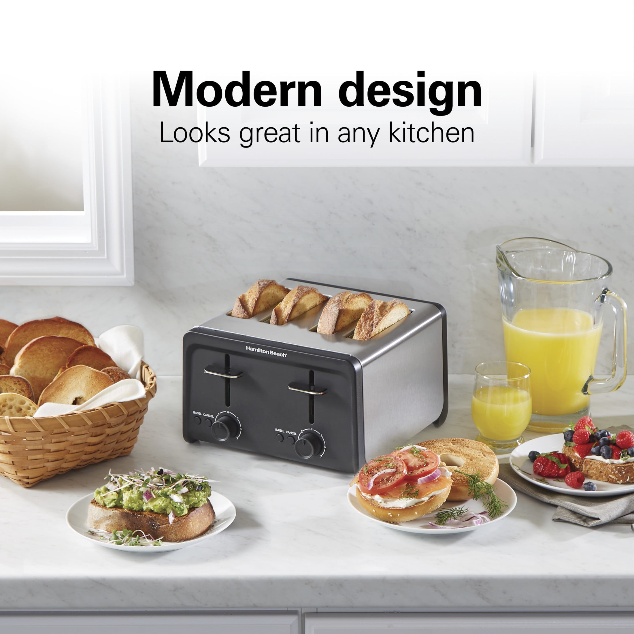 アメリカントースト　Hamilton Beach Hamilton Beach 2 Slice Toaster with Wide Slots, Bagel