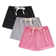 thumbnail image 2 of ZOYOEN Toddler Boys Athletic Shorts 3 Pack- Cotton Elastic Waist Qucik Dry Casual Active Play Shorts Size 8 T, 2 of 8