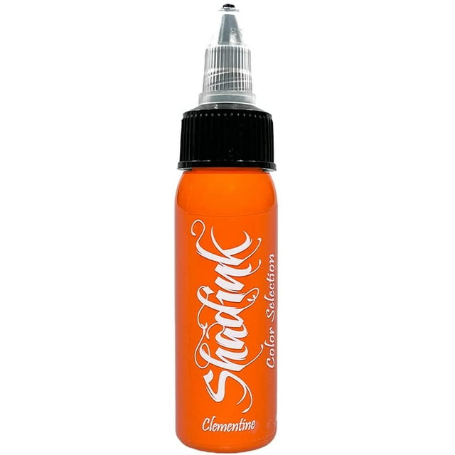 Shadink Clementine Orange Tattoo Ink Professional Tattooing Inks for Color Portrait, Black & Gray Style