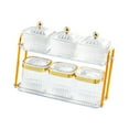 thumbnail image 4 of Contenedor secos, recipientes sellados para almacenar caramelos, bandeja dividida para refrigerios, bandeja para secos para el , Cuadrado Claro, 4 of 8