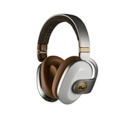 Blue Satellite Premium Wireless Noise-Cancelling Headphones with Audiophile Amp (White)