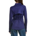 thumbnail image 2 of IBKUL womens  Solid Zip Jacket, s, Blue, 2 of 3
