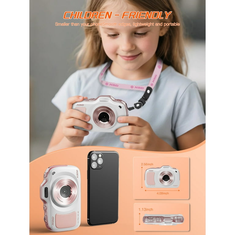 NBD 4K UHD デジタルカメラ 32GBメモリーカード付き Amazon | NBD 4K 4800万画素・120FPSデジタルカメラ【Wi-Fiとアプリ