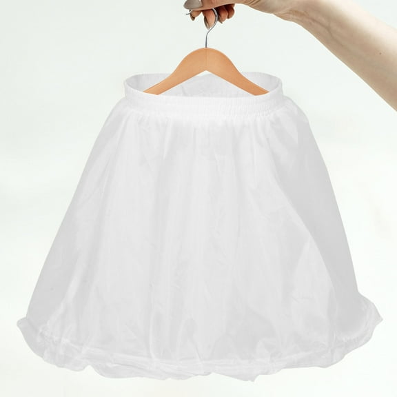 LOLIPPYY Petticoat Skirt For Women Under Dress White 1Set Steel And Fabric Volume Enhancement Medieval Style