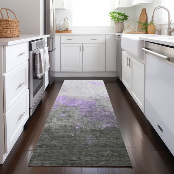 Addison Rugs Chantille Indoor/Outdoor Transitional Modern Lavender Machine Washable Runner Rug, 2'3" x 7'6"