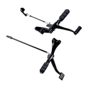 Astra Depot Black Forward Control Linkage with Foot Pegs Fit 2014-2020 Harley Sportster XL883 XL1200