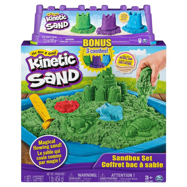 Sand Sandbox Set with 3 Bonus Sandcastles