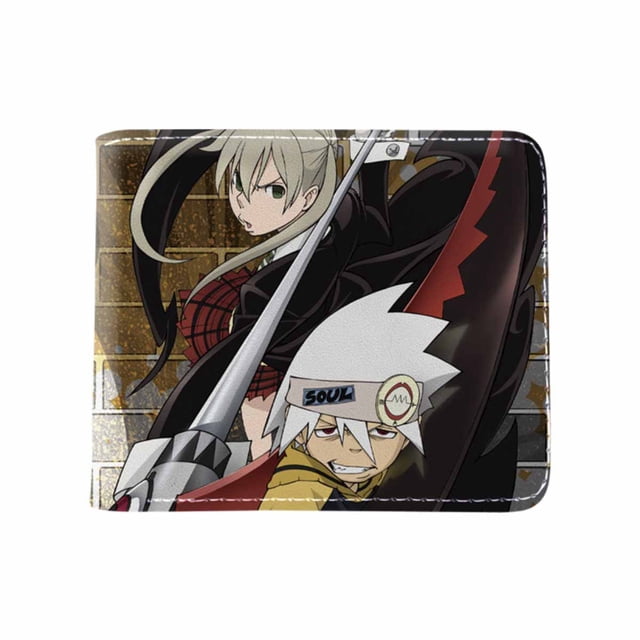 Billetera plegable delgada con personajes de anime de Wallet Souls Eaters