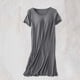 thumbnail image 1 of Camisón largo con tirantes para mujer, pijama de talla grande, vestido de casa para mujer, vestido de pijama corto con almohadilla para el pecho, estilo fino, camiseta sin mangas integrada, camisón de, 1 of 9